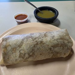 Chorizo and egg burrito.