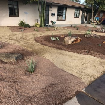 EnviroScape Services - Front Yard Renovation with new drip irrigation, boulders, accent planting and decomposed granite top dressing - Lighting Fixtures & Equipment Near Me EnviroScape Services - Front Yard Renovation with new drip irrigation, boulders, accent planting and decomposed granite top dressing - Lighting Fixtures & Equipment Near Me