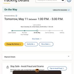 Same-day delivery promise, but then the flowers are shipped from Texas via UPS