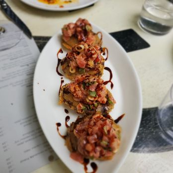 Traif - Tuna poke and eggplant - New American Near Me - Brooklyn, New York Traif - Tuna poke and eggplant - New American Near Me - Brooklyn, New York