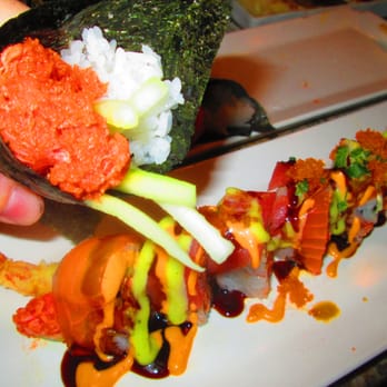 Sushi Asahi - I'm holding the spicy tuna hand roll here. - Sushi Bars Near Me - Riverside, California