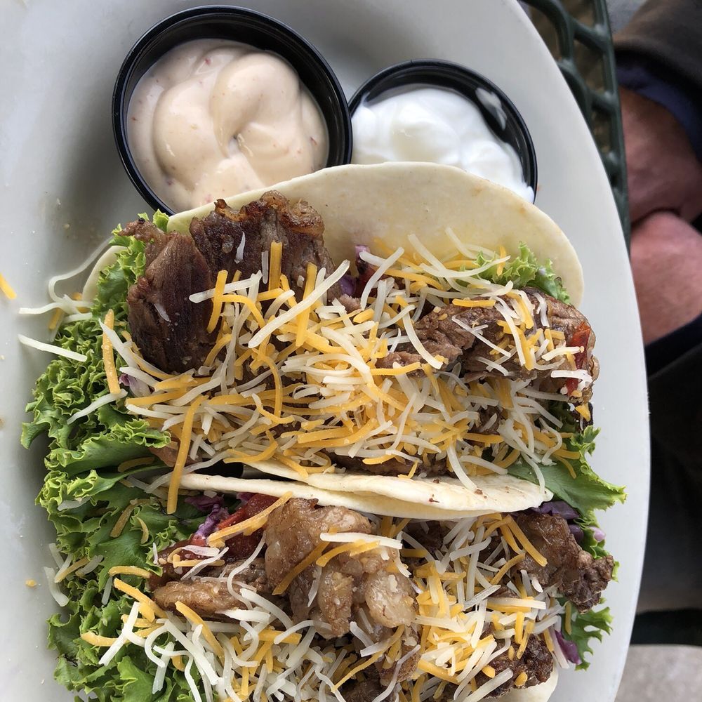 28 Lakes Ale House - a plate of tacos and sauce - Pubs Near Me - Eagle River, Wisconsin