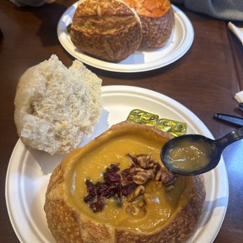 Boudin Bakery & Cafe - Butternut squash and tomato soup - Bakeries Near Me - San Francisco, California Boudin Bakery & Cafe - Butternut squash and tomato soup - Bakeries Near Me - San Francisco, California