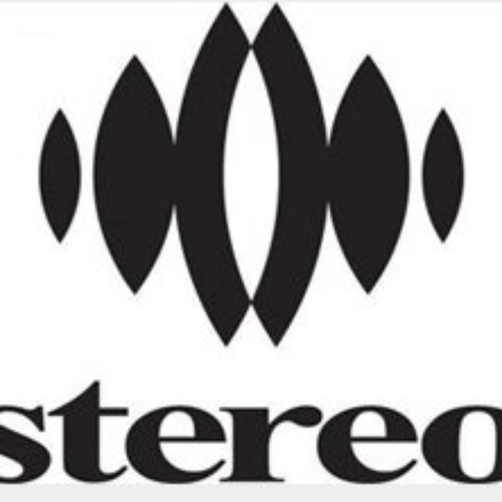 the stereo logo on a white background the stereo logo on a white background