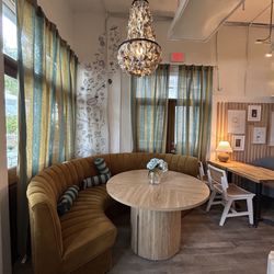 Salty Bottle & Brew  - Beautiful indoor decore and inside seating- invites community