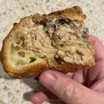 AlimamaTea - Inside of the Vietnamese coffee cream puff - Desserts Near Me - New York, New York