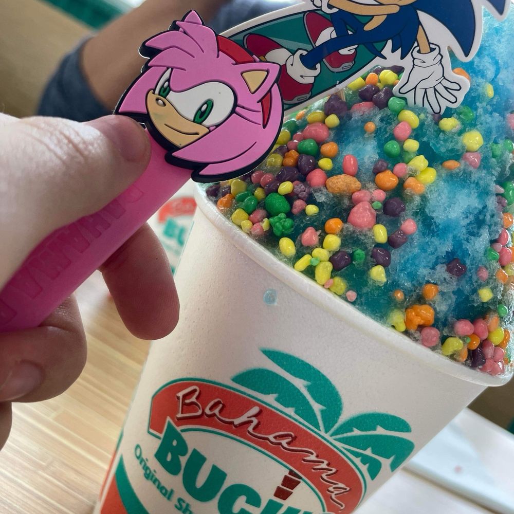 Bahama Buck's - Sonic collaboration spoons - Shaved Ice Near Me - Universal City, Texas