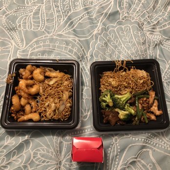 Panda Express - Supposed to be a double order of honey walnut shrimp on the left. More like one! - Chinese Near Me - Portland, Oregon Panda Express - Supposed to be a double order of honey walnut shrimp on the left. More like one! - Chinese Near Me - Portland, Oregon