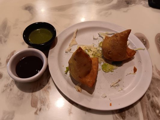Photo of JJ'S Curry's and Biryani - Columbia, SC, US. Veg samosas