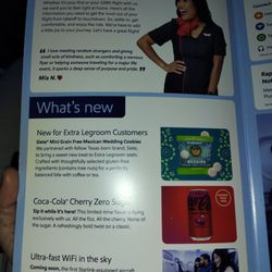 Southwest Airlines - Cherry coke zero