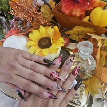 TJ Nail Spa - Halloween nails by Kayla - Nail Salons Near Me - Pico Rivera, California TJ Nail Spa - Halloween nails by Kayla - Nail Salons Near Me - Pico Rivera, California