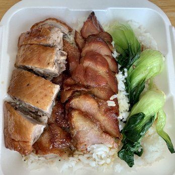Tealicious - Roast duck + BBQ pork (cha siu) over rice - Bubble Tea Near Me - Sacramento, California Tealicious - Roast duck + BBQ pork (cha siu) over rice - Bubble Tea Near Me - Sacramento, California