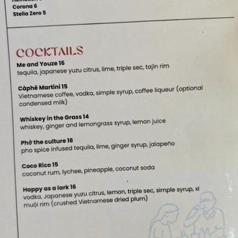 Anh Em - Cocktail menu - Vietnamese Near Me - Philadelphia, Pennsylvania Anh Em - Cocktail menu - Vietnamese Near Me - Philadelphia, Pennsylvania