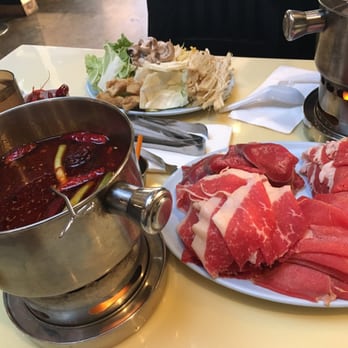 Hot Spot - The extra spicy hot pot. Not so spicy as I imagine. But you can have any sauce you want. - Asian Fusion Near Me - Fairfax, Virginia Hot Spot - The extra spicy hot pot. Not so spicy as I imagine. But you can have any sauce you want. - Asian Fusion Near Me - Fairfax, Virginia