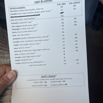 Yuki Yama Sushi - Menu - Sushi Bars Near Me - Park City, Utah