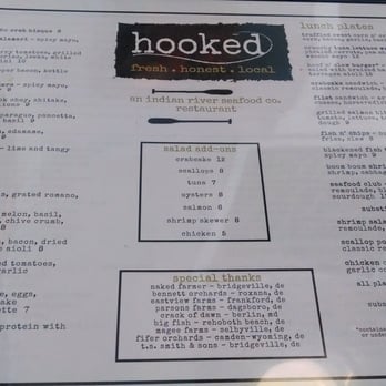 Hooked - Menu - Seafood Near Me - Ocean City, Maryland