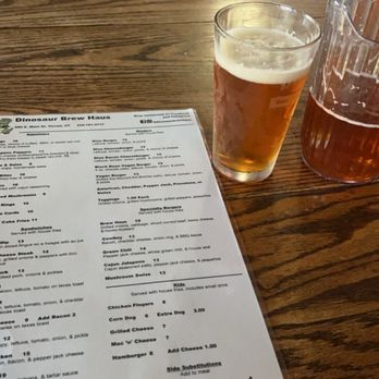 Dinosaur Brew Haus - Menu and beer - Bars Near Me - Vernal, Utah Dinosaur Brew Haus - Menu and beer - Bars Near Me - Vernal, Utah