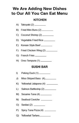 Menu photo 3 Sushi Palace Edison, NJ