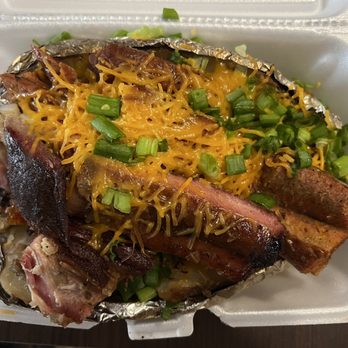 Burns Original BBQ - 2 Meals for sure and LOADED - Barbeque Near Me - Houston, Texas