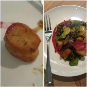 L'Oca d'Oro - Ricotta gnocchi with beet puree...greasy gnocchi? (sratching head) - Italian Near Me - Austin, Texas