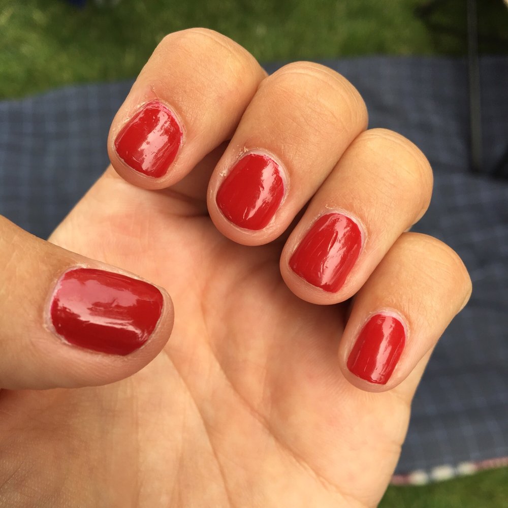 This is what I got for a regular manicure This is what I got for a regular manicure