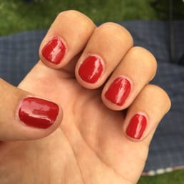 This is what I got for a regular manicure This is what I got for a regular manicure
