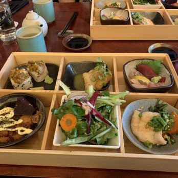 Miyake - Bento box from the lunch special - Japanese Near Me - Portland, Maine Miyake - Bento box from the lunch special - Japanese Near Me - Portland, Maine