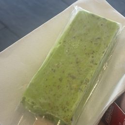 Pistachio ice cream bar Pistachio ice cream bar