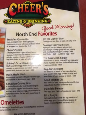 Menu photo 5 Cheer's Restaurant Grand Rapids, MI