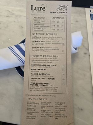Menu photo 7 Lure Fish House Santa Barbara, CA Menu photo 7 Lure Fish House Santa Barbara, CA