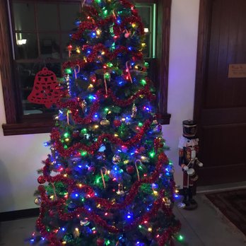 Red Hawk Brewing - a decorated christmas tree - Cideries Near Me - Syracuse, New York