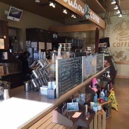a coffee shop counter