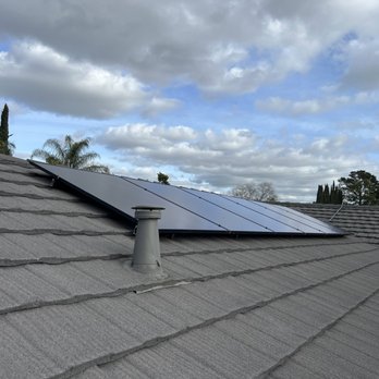 Sunlight Electri-Cal Solutions - one string of the installed REC panels - Solar Installation Near Me - Dublin, California