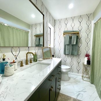 Koorosh LA Wallpaper - Primary Bathroom - Wallpapering Near Me Koorosh LA Wallpaper - Primary Bathroom - Wallpapering Near Me