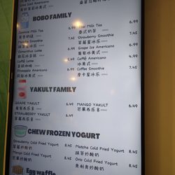 Top Tea Mini - Menu