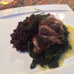 Orange glazed duck breast