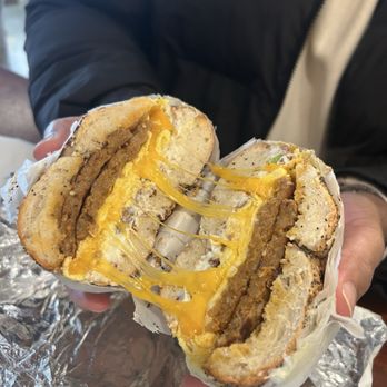Tompkins Square Bagels -  2nd Ave - The Weezer Sandwich - Bagels Near Me - New York, New York