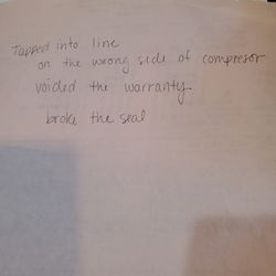 Olson's Appliances - Note from metropolitan appliance tech LG sent said your company ruined and voided my warranty. Thanks