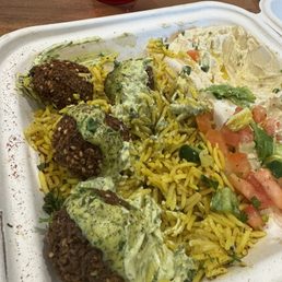 Falafel plate Falafel plate