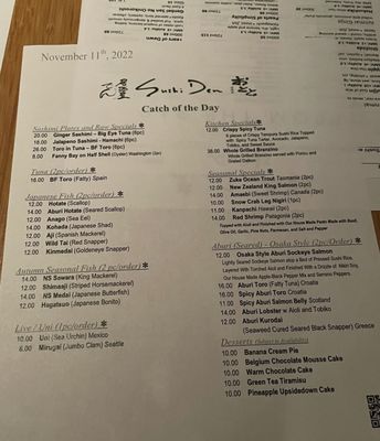 Menu photo 2 Sushi Den Denver, CO Menu photo 2 Sushi Den Denver, CO