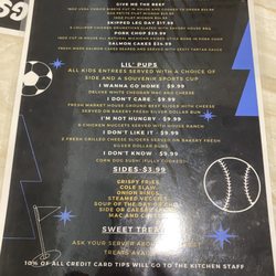 Underdogs - Menu