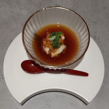 Komatsuya - Burrata cheese with sea urchin - Japanese Near Me - San Diego, California