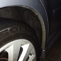Long Collision Center - Subaru legacy 2012 paint is rusting.