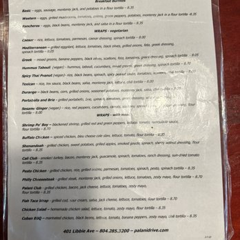 Palani Drive - Menu - Vegetarian Near Me - Richmond, Virginia Palani Drive - Menu - Vegetarian Near Me - Richmond, Virginia