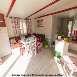 Yelloh! Village - Camping la Chênaie - Cottage Lisière Forêt 4 places 2 chambres 4 fleurs