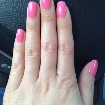 De Paris Nail Spa - Gel shellac, very nice color for summer - Skin Care Near Me - Newark, California