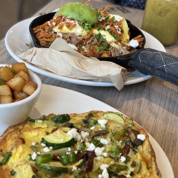 Hash Kitchen Arcadia - Dr art mollens veggie frittata & hangover short rib hash - Breakfast & Brunch Near Me - Phoenix, Arizona
