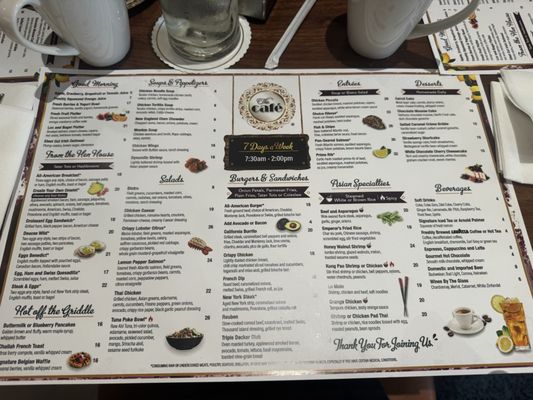 Menu photo 1 The Café Valley Center, CA Menu photo 1 The Café Valley Center, CA