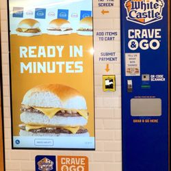 Boston Logan International Airport - Terminal A - Wow a White Castle Machine in Term A @ Logan Airport.  Miracles do come true !