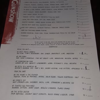 Gunshow - Gunshow Menu: July 3, 2015 - New American Near Me - Atlanta, Georgia